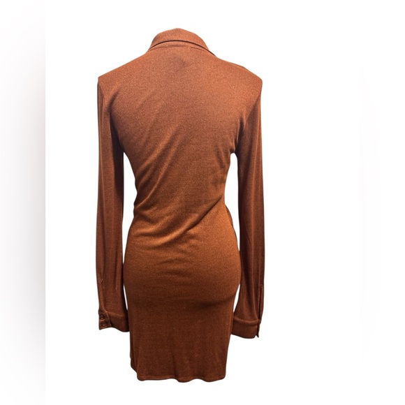L Space Scarlett Long Sleeve Dress Brown - Picture 3 of 9
